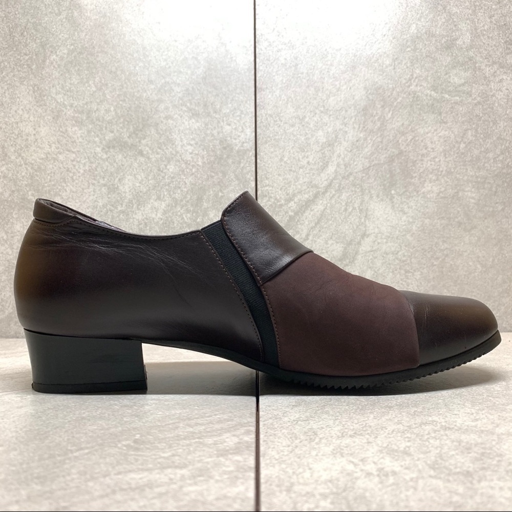 BeautiFeel dark brown leather slip on loafers 41 - Picture 7 of 14